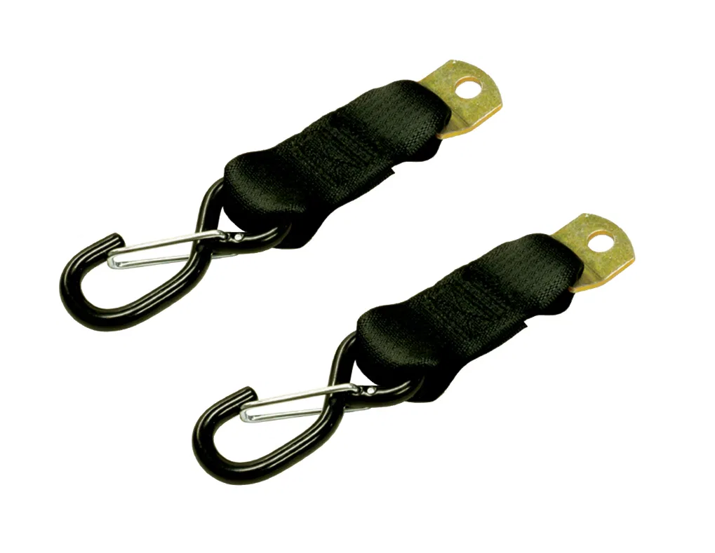 F14086 – IMMI Tie Down Track Adapter, S-Hook Style 9-1/2 Inch 2500 Pound Break Strength Black Polypropylene 833 Load ...